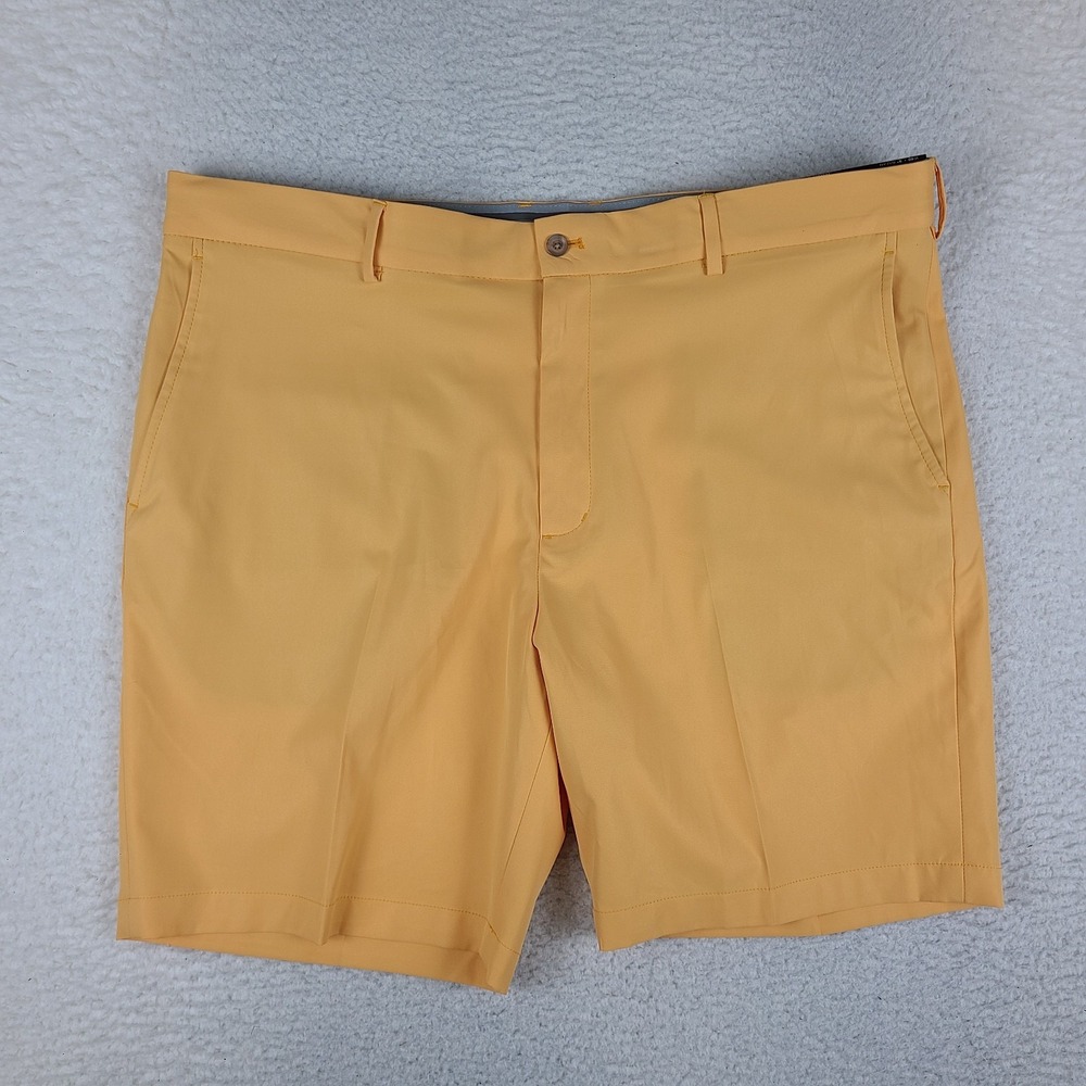 Walter Hagen Shorts Mens 40 Orange 9" Inseam Hybrid Chino Performance Golf NEW